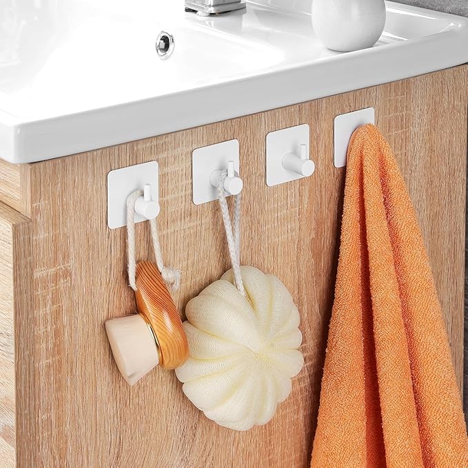 YIGII White Adhesive Hooks - Image 4