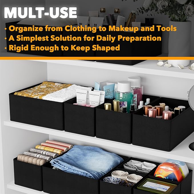 SpaceAid Drawer Organizer Clothes, 24 Pack Dresser Organizer Bins - Image 4