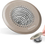 Shower Drain Hair Catcher, Fast Drainage & Easy Clean Bathtub Drain Cover by TRAPMATE