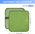 KinHwa Kitchen Washcloths for Dishes Absorbent Microfiber Dish Cloths Quick Dry - Image 7