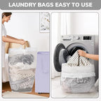 Goodpick Laundry Basket with Wheels, 75L Collapsible Laundry Baskets with - Image 7