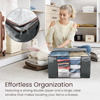 Reli. 60L Clothes Storage Bags Foldable Closet Organizers & Closet Storage - Image 3