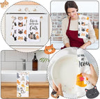 R HORSE 5Pcs Funny Kitchen Dish Towels, Cute Cat Dishcloths Gift, Absorbent - Image 5
