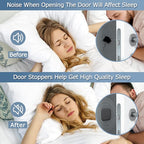 XoYoZo Door Stoppers Wall Protector Buffer Guard Doorknob Door Handle Bumper - Image 5