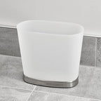 iDesign Slim Bathroom Trash Can, Small Plastic Garbage Can - Image 4