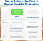 2 Pack Reusable Microfiber Mop Pads, Compatible - Image 6