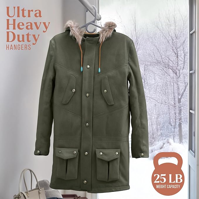 NEATERIZE Ultra Heavy Duty Plastic Clothes Hangers - Image 4
