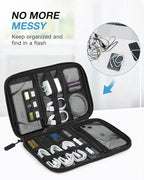 BAGSMART Large Electronics Travel Organizer Case, Tech Accessories Cord Storage - Image 2