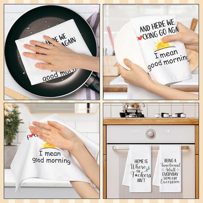GROBRO7 Funny Sayings Hand Towel - Image 7