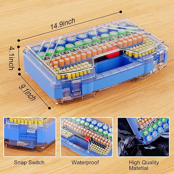Battery Organizer Storage Holder Box Case - Image 5
