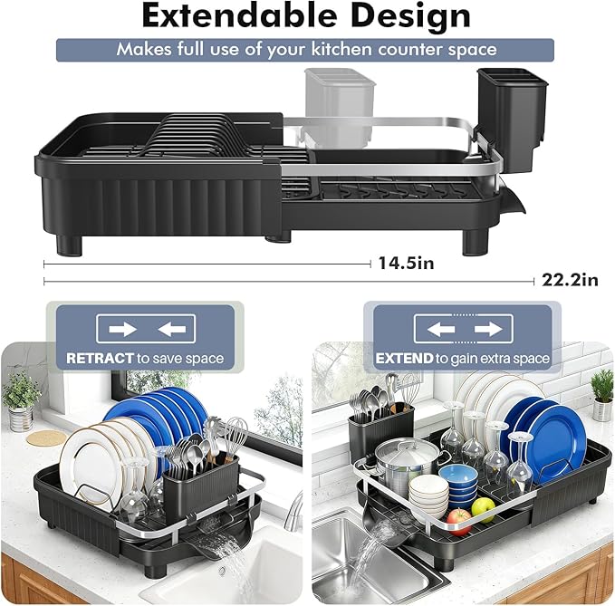 Dish Drying Rack – Expandable Dish Rack - Image 3