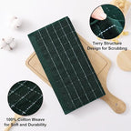 Homaxy 100% Cotton Terry Kitchen Dish Cloths, Ultra Soft and Absorbent Dish - Image 2