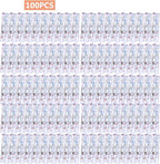 Aylifu 100pcs Transparent Plastic Clothespins Clips Glittering Photo Paper - Image 3