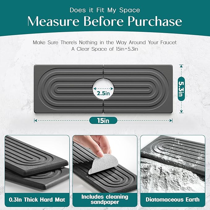 Faucet Mat for Kitchen Sink - Image 2