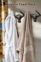 Cast Iron Coat Hooks Wall Mount 2 Pack Outdoor Western Decorative Wall Hooks - Image 7