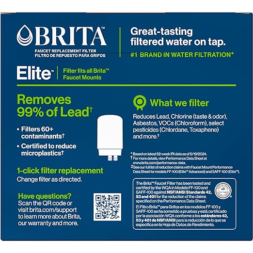 Brita Replacement Water Filter for Faucet Mount, Removes 99% of Lead, Sink - Image 8