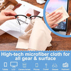 Frienda 12 Pack Large Microfiber Glass Cleaning Cloths 12 x 12 Inch Oversized - Image 4
