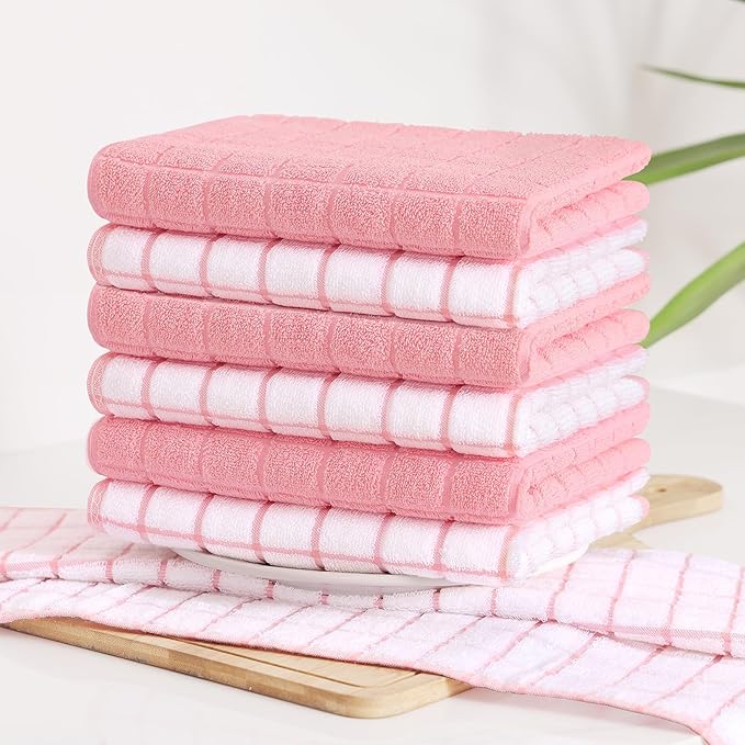 Homaxy Premium Cotton Kitchen Towels 16"x 28", Large Natural Ring Spun 390 GSM - Image 8