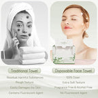 Disposable Face Towel Biodegradable Large Dry Wipes 60 Count/Box Extra Thick - Image 5