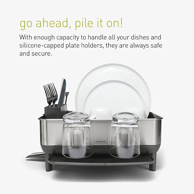simplehuman Compact Dish Drying Rack - Image 6