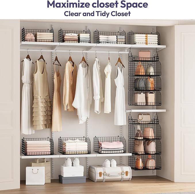 SWTYMIKI Hanging Closet Organizer Storage - Image 5