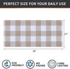 Homaxy 100% Cotton Waffle Weave Check Plaid Kitchen Towels, 13 x 28 Inches - Image 4