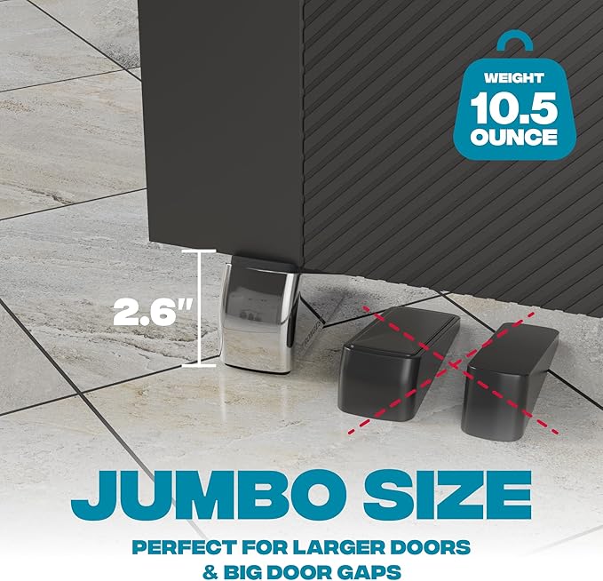 Strongest Home 2-Pack XL Heavy Duty Door Stoppers - Image 2