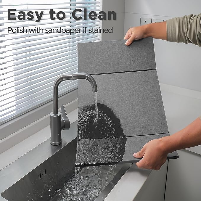 2PCS Stone Drying Mat for Kitchen Counter, Large Stone Dish Drying Mat - Image 4
