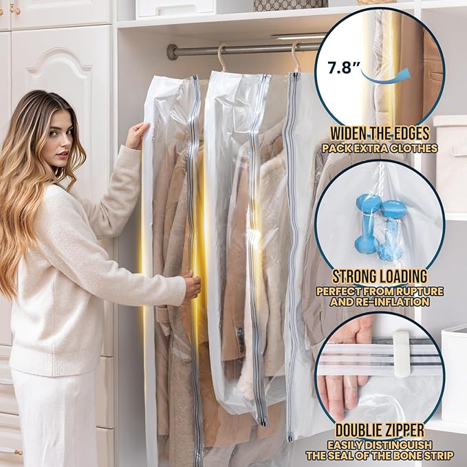TAILI Hanging Vacuum Sealer Storage Space Saver Bags - Image 3