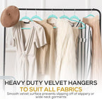 50 Pack New Premium Quality Velvet Hangers Ultra Thin Non Slip Adult Felt Space - Image 7