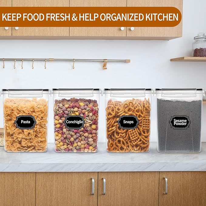 4 Pack Large Airtight Food Storage Containers - Image 6