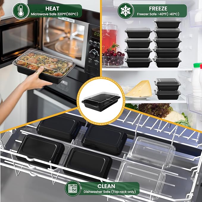 38oz Meal Prep Containers, Reusable Bento Box - Image 6