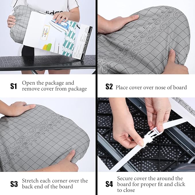 Ironing Board Cover- 15" x 54" Standard Iron Cover and Pad 4 Layers Thick - Image 6