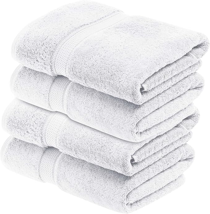 Superior Egyptian Cotton Pile Bath Towel Set of 4, Ultra Soft Luxury Towels - Image 2