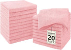 Washcloths - 20 Pack - Face Towels, Highly Soft Wash Cloths and Hand Towels by Unimade