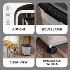 IRIS USA Airtight Dog Food Storage Container, WeatherPro, Removable Wheels - Image 5