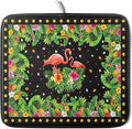 Giwawa Tropical Flamingo Dish Drying Mat Palm Leaves Absorbent Dishes Drainer by Giwawa