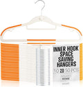Lightweight White Plastic Hangers 20 Pack by milanohome