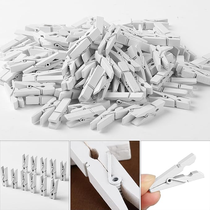 Mr. Pen- Wooden Clothes Pins, Natural Wood, 1.4 Inch, Small Clothes Pins Wood - Image 8