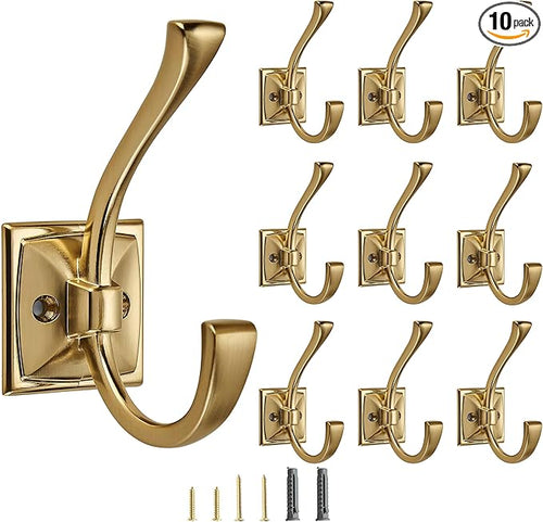 10 Pack Decorative Heavy Duty Towel Hooks by CABDM
