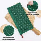 Homaxy 100% Cotton Terry Kitchen Dish Cloths, Ultra Soft and Absorbent Dish - Image 2