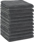 KinHwa Microfiber Hand Towels for Bathroom Soft and Absorbent Face Towels Grey by KinHwa
