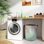 Colorful Flowers Laundry Basket, Foldable - Image 8