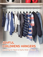 HOUSE DAY 14 Inch Kids Velvet Hangers 50 Pack, Durable Big Kid Hangers - Image 9