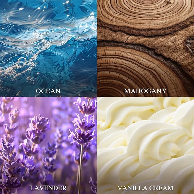 AROIC 4 Pack Car Air Freshener, Wooden Lid Essential Oil Car Diffuser, Natural - Image 7