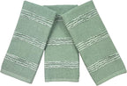 Sage Green Kitchen Dish Towels: 100% Cotton Cloth Soft Cleaning Drying by SerafinaHome