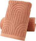 Pidada Hand Towels Set of 2 Striped Pattern 100% Cotton Absorbent Soft by Pidada