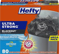 Hefty Ultra Strong Trash Bags, Break Resistant Drawstring Enclosure, Continuous by Hefty