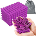 RIVEDA 50pcs Colored Wooden Clothes Pins, Clothespins by RIVEDA
