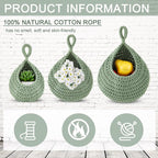 Honeydak Boho Decor Hanging Wall Baskets - Image 6